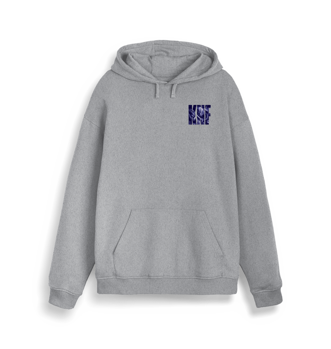 Heather Grey Printed Sweater Front