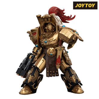 JoyToy Warhammer The Horus Heresy Action Figure - Legio Custodes, Aquilon Terminator Squad, Aquilon Terminator with Adrathic Destructor (1/18 Scale) Preorder