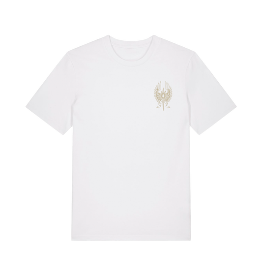 White Printed T-shirt Front
