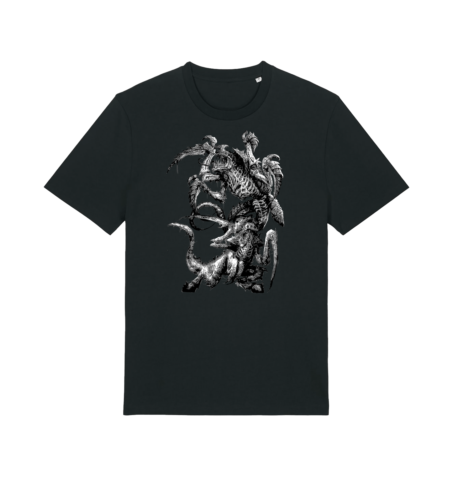 Black Printed T-shirt Front