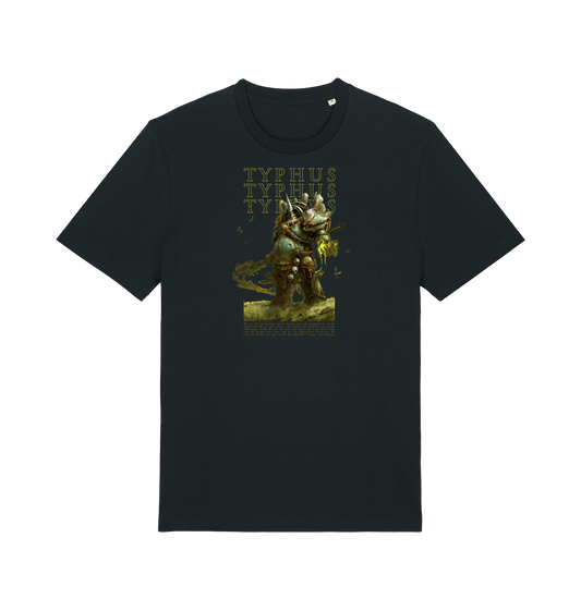 Black Printed T-shirt Front