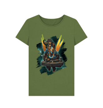 Khaki Seraphon Skink Starseer Fitted T Shirt