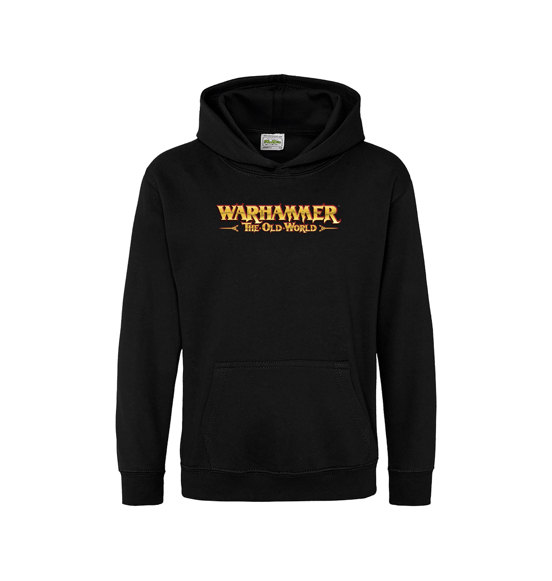 Deep Black Printed Kids Hoodie