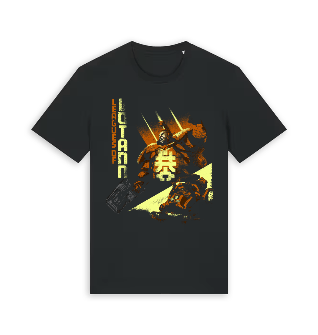 Black Printed T-shirt Front