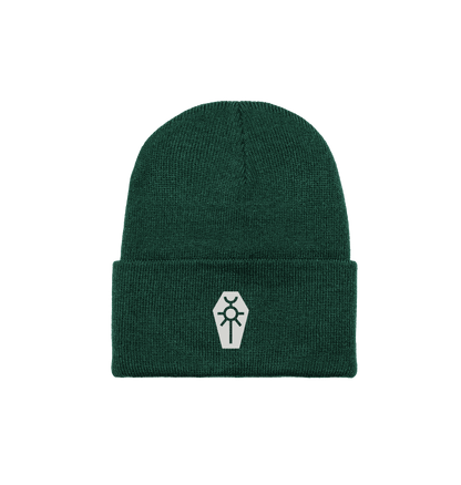 Bottle Green Necron Grey Icon Beanie