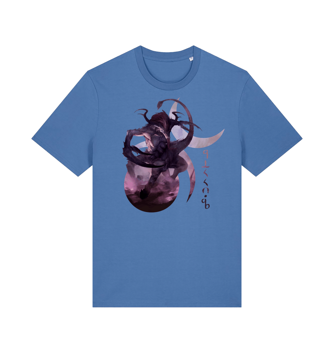 Bright Blue Printed T-shirt Front
