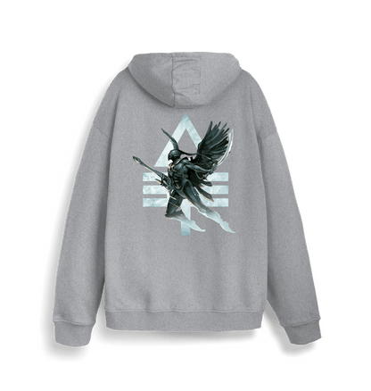 Heather Grey Printed Sweater Back