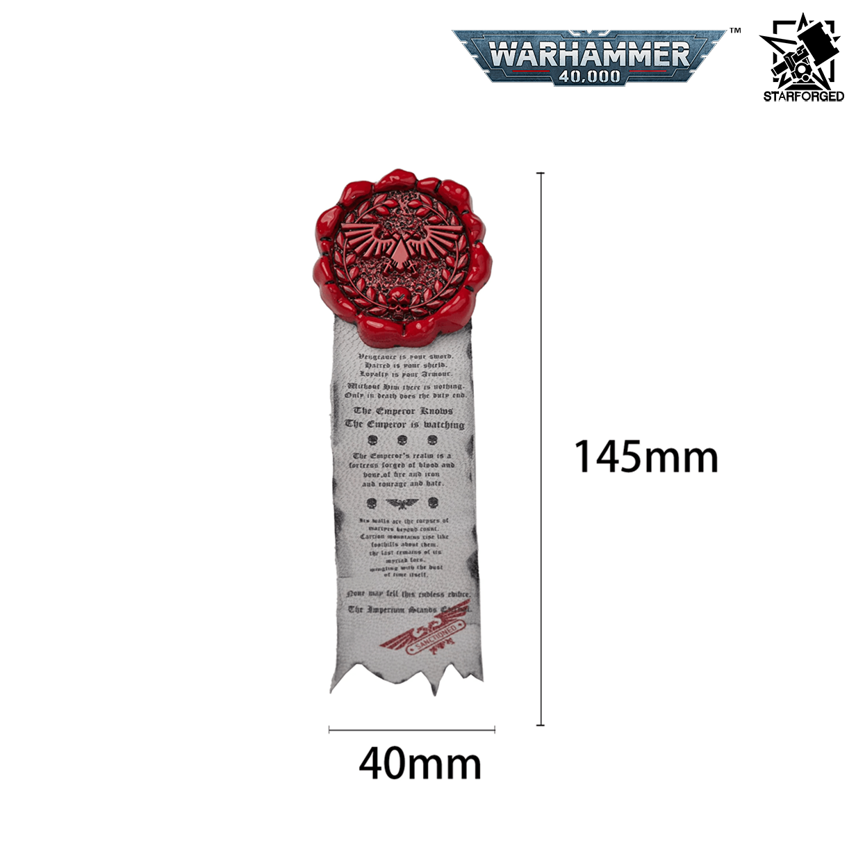 Starforged Warhammer 40,000 Imperial Aquila Purity Seal Brooch