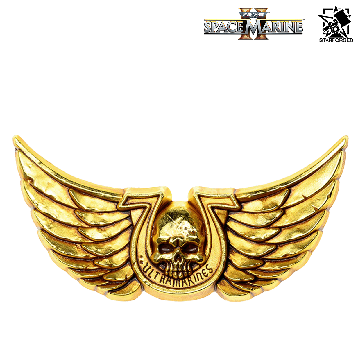 Starforged Warhammer 40,000: Space Marine 2 Ultramarines Courage & Honour Pin Badge