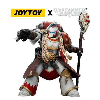 JOYTOY Warhammer The Horus Heresy Action Figure - White Scars, Stormseer Consul with Force Staff and Bolt Pistol (1/18 Scale) Preorder