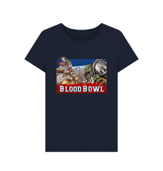 Navy Blue Blood Bowl Fitted T Shirt