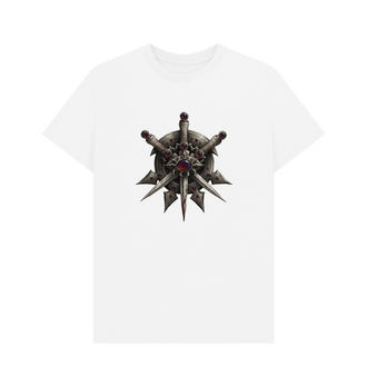 White Necromunda Escher White T Shirt