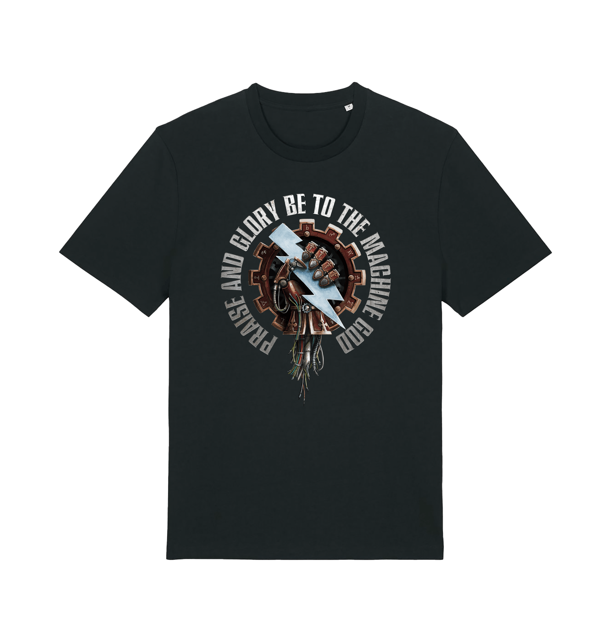 Black Printed T-shirt Front