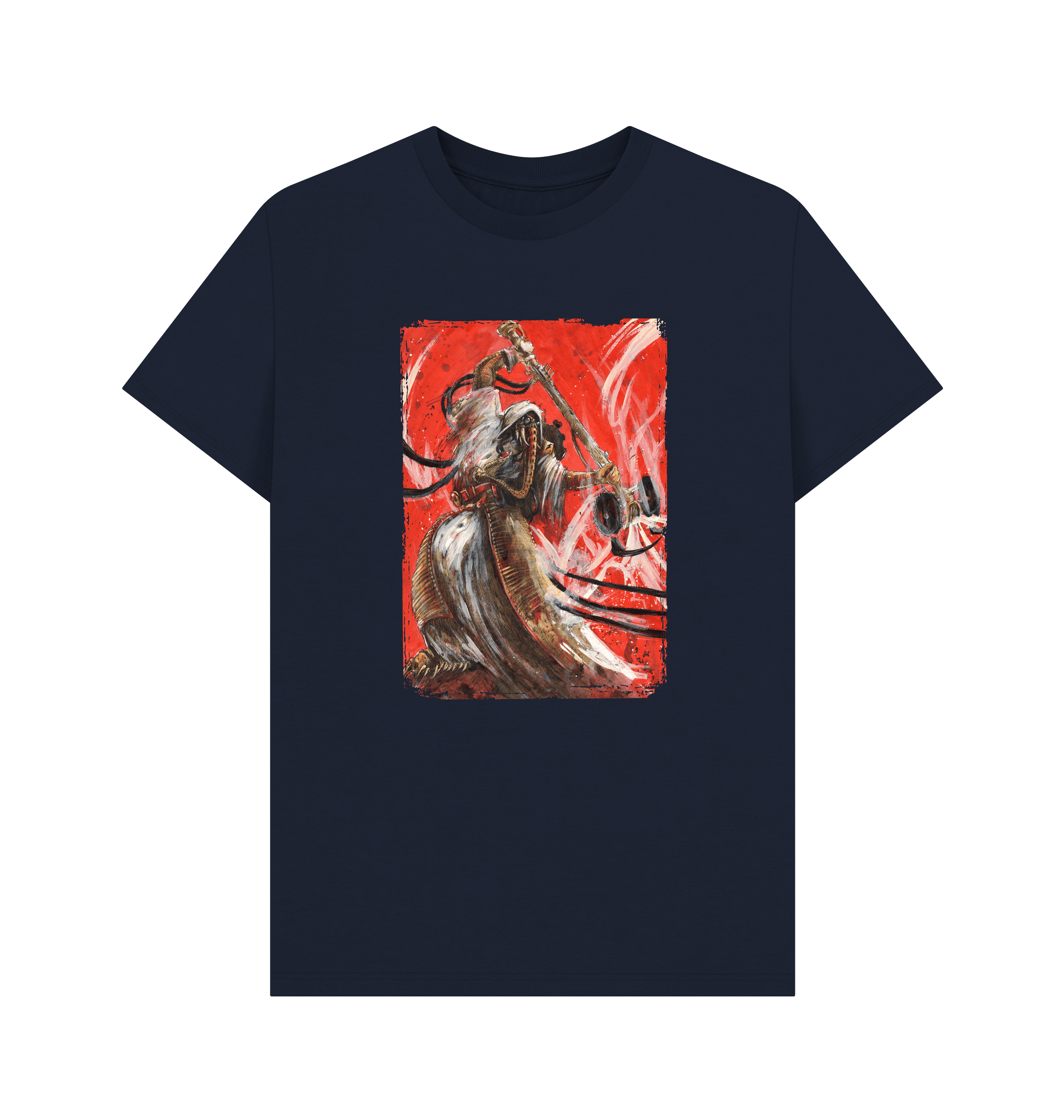 Navy Blue GRIMDARK - Tech-Priest T Shirt