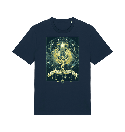 French Navy Printed T-shirt Front