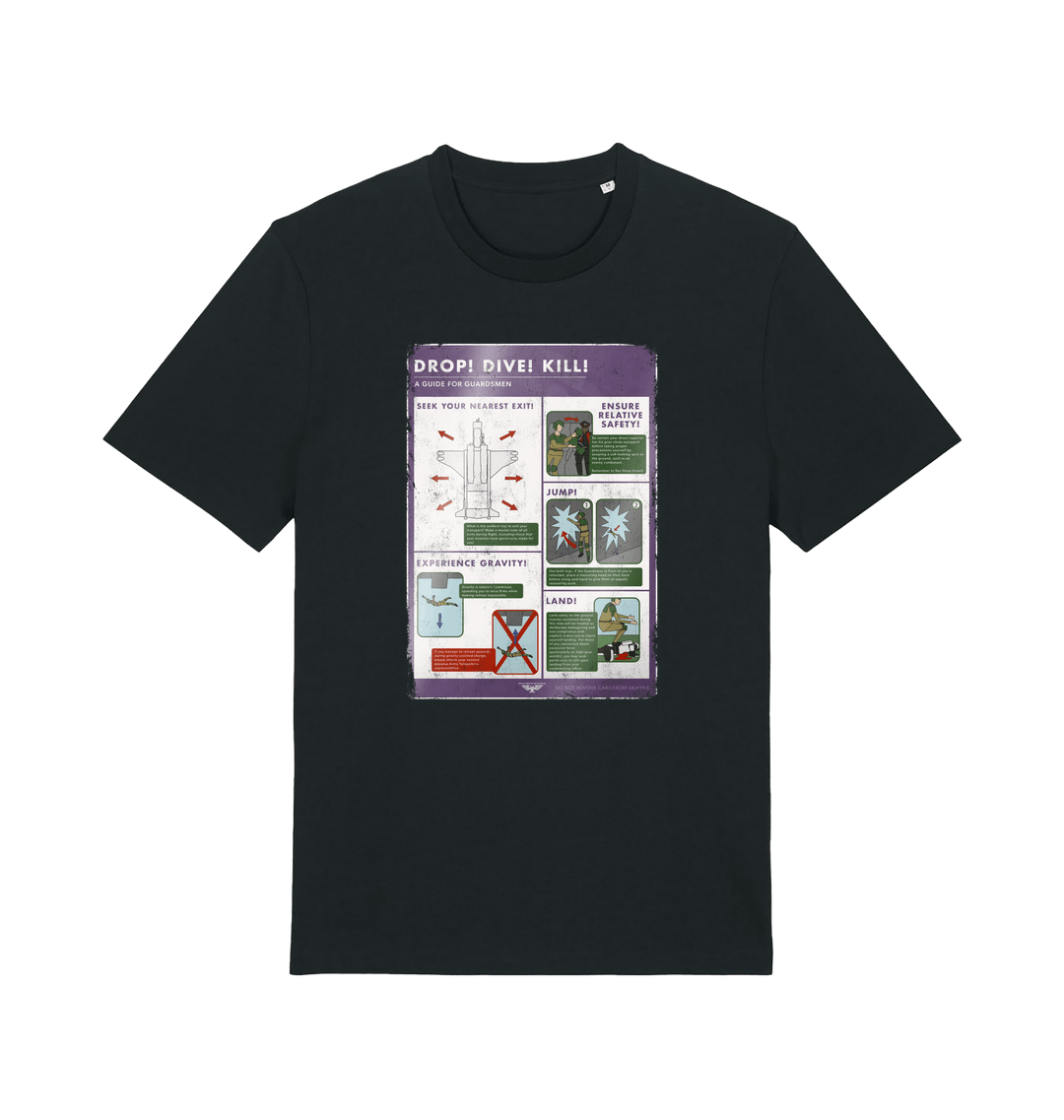 Black Printed T-shirt Front