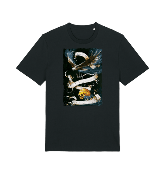Black Printed T-shirt Front