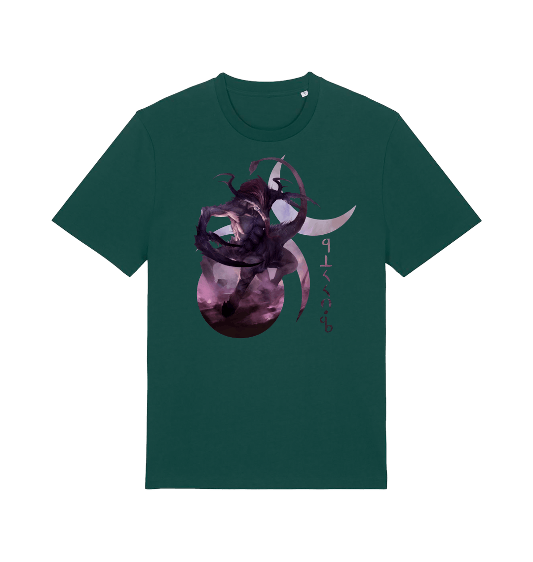 Glazed Green Printed T-shirt Front