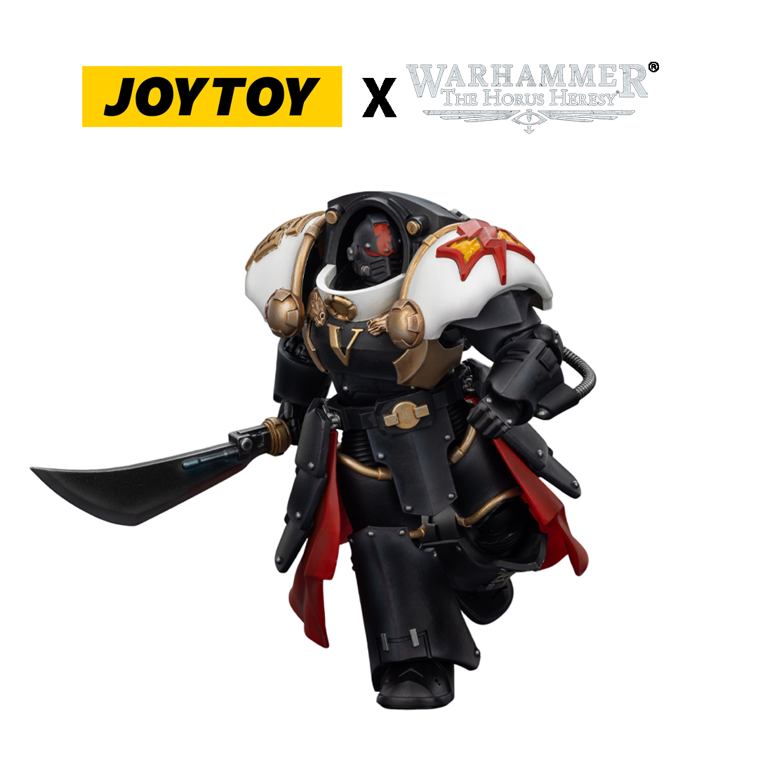 JoyToy Warhammer The Horus Heresy Action Figure - White Scars, Ebon Keshig Kharash 1 with Power Glaive (1/18 Scale) Preorder