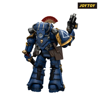 JoyToy Warhammer The Horus Heresy Action Figure - Ultramarines, Legion MkIII Tactical Squad, Sergeant with Power Sword (1/18 Scale) Preorder