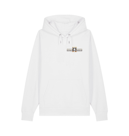 White Printed Sweater Front