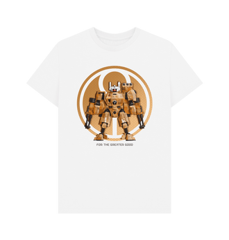 White T'au Empire Crisis Battlesuit White T Shirt