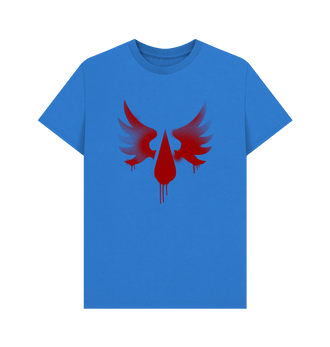 Bright Blue Blood Angels Graffiti Insignia T Shirt