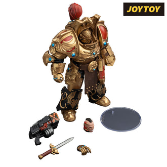 JoyToy Warhammer The Horus Heresy Action Figure - Legio Custodes, Aquilon Terminator Squad, Aquilon Terminator with Adrathic Destructor (1/18 Scale) Preorder