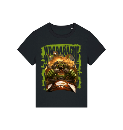 Black Printed T-shirt Front