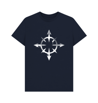 Navy Blue Chaos Daemons Graffiti Insignia T Shirt