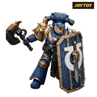 As Shown JoyToy Warhammer The Horus Heresy Action Figure - Ultramarines, Invictarus Suzerain #1 with Bolt Pistol, Legatine Axe and Argyrum Pattern Boarding Shield (1\/18 Scale)