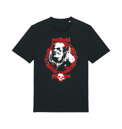 Black Printed T-shirt Front