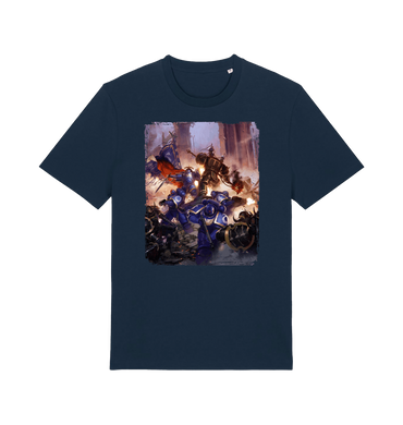 French Navy Printed T-shirt