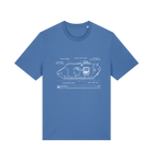 Bright Blue Printed T-shirt