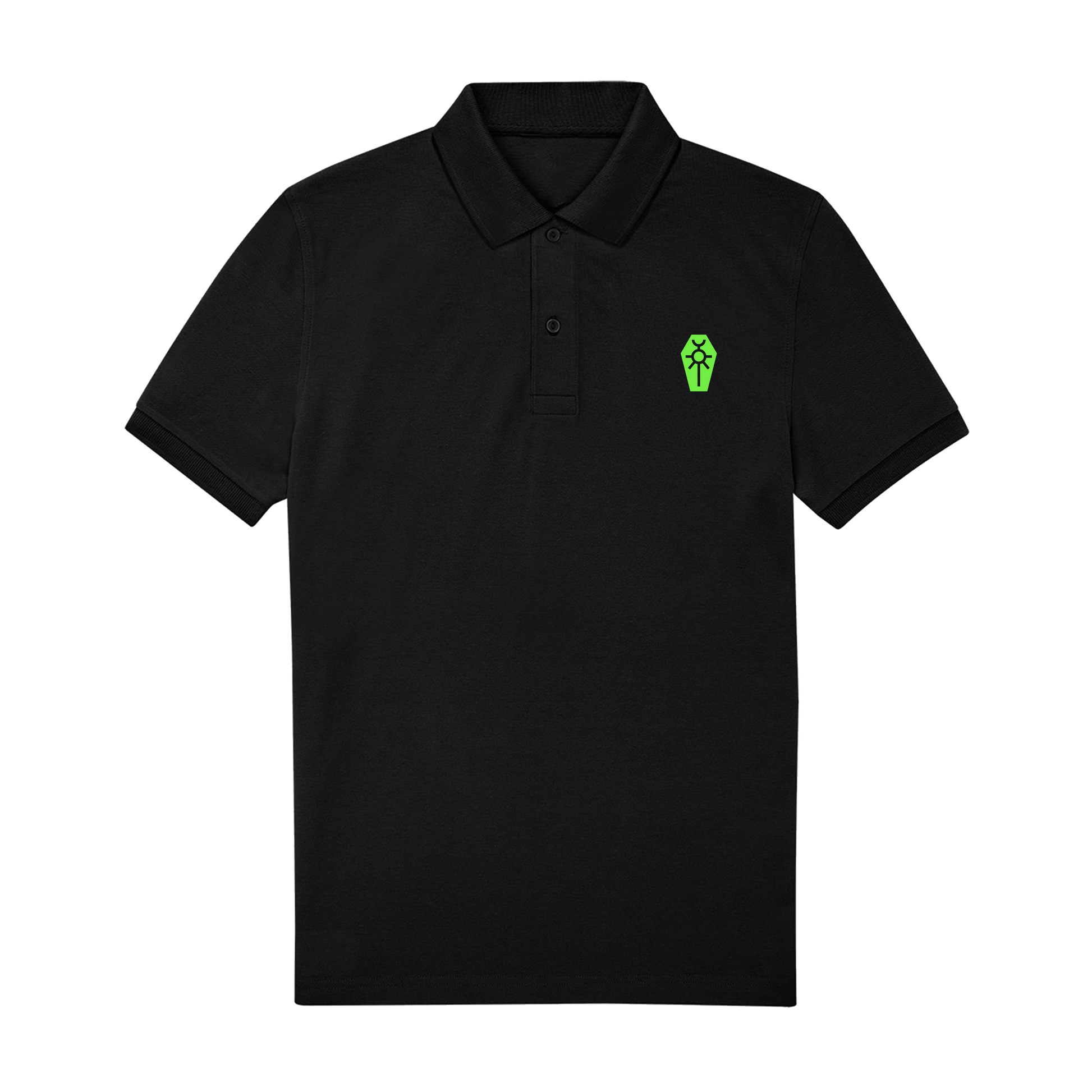 Black Polo Shirt Front