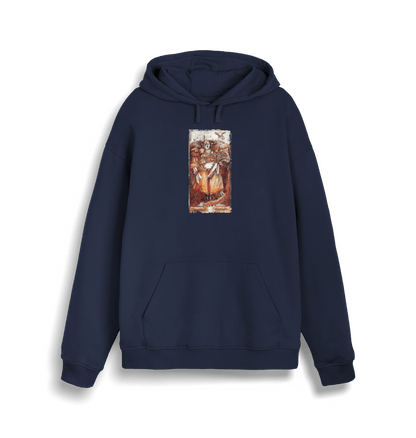 French Navy Printed Sweater Front