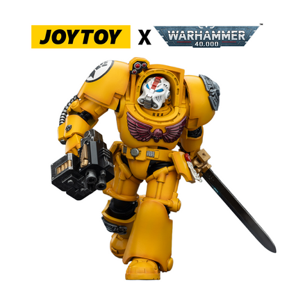 JoyToy Warhammer 40,000 Action Figure - Imperial Fists, Terminator 1 with Power Sword and Storm Bolter (1/18 Scale) Preorder