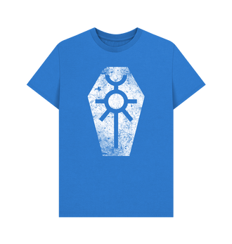 Bright Blue Necrons Battleworn Insignia T Shirt