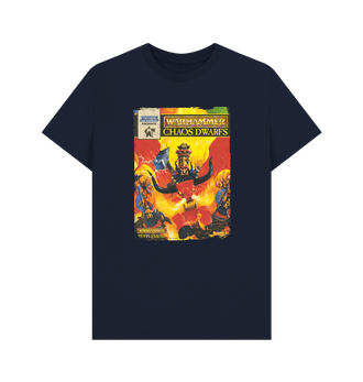 Navy Blue Warhammer Fantasy Battle 4th Edition - White Dwarf Presents: Chaos Dwarfs T Shirt