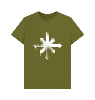 Moss Green Chaos Graffiti Insignia T Shirt