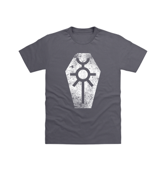 Charcoal Necrons Battleworn Insignia T Shirt