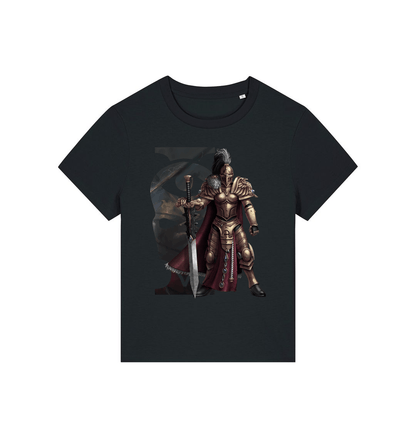 Black Printed T-shirt Front