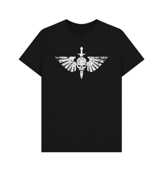 Black Space Marines Battleworn Insignia T Shirt