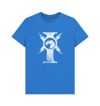 Bright Blue Adeptus Custodes Battleworn Insignia T Shirt