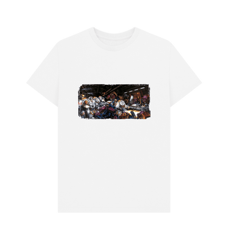 White Premium Deathwing Retro Art T Shirt