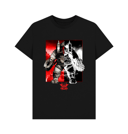 Black Printed T-shirt Front