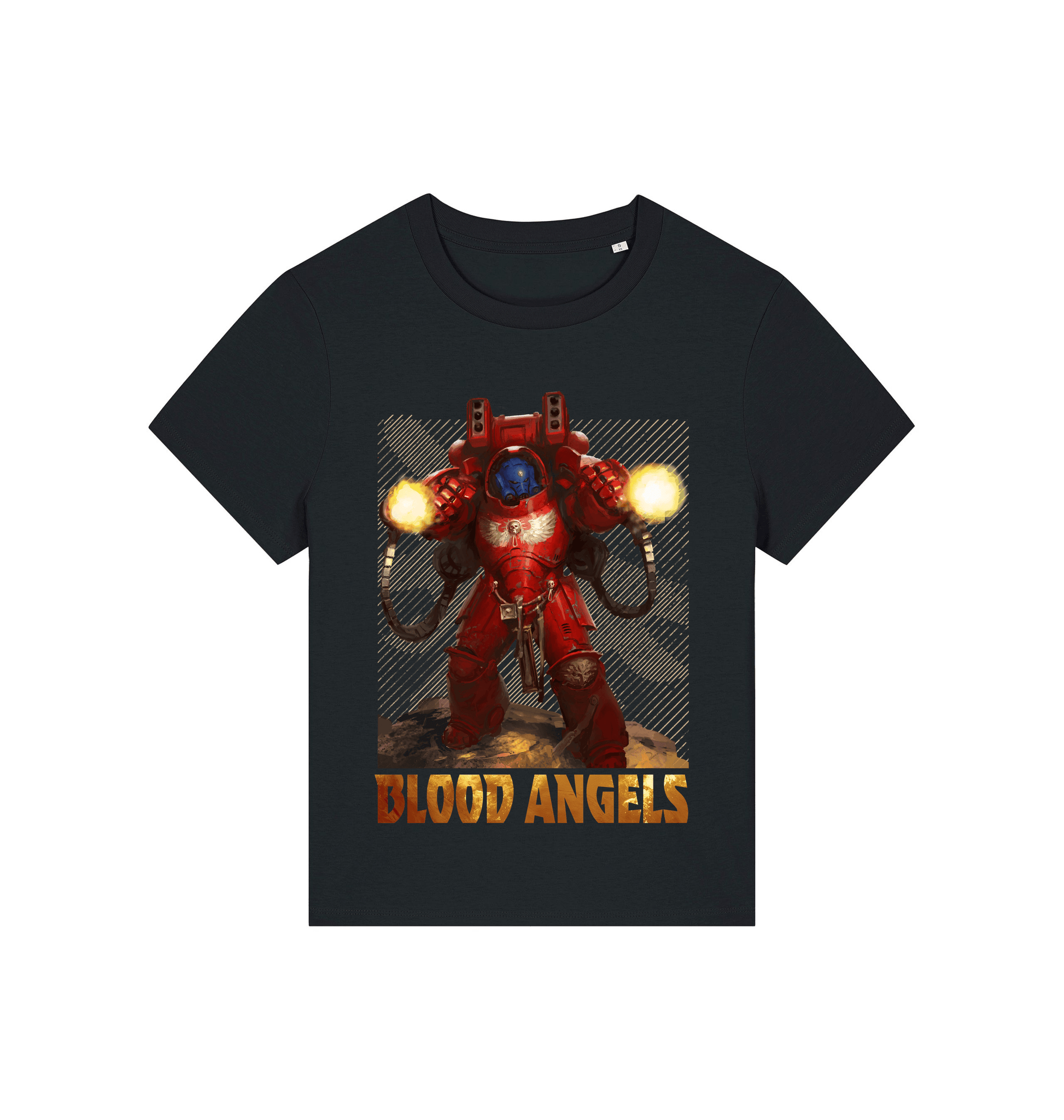 Black Printed T-shirt Front