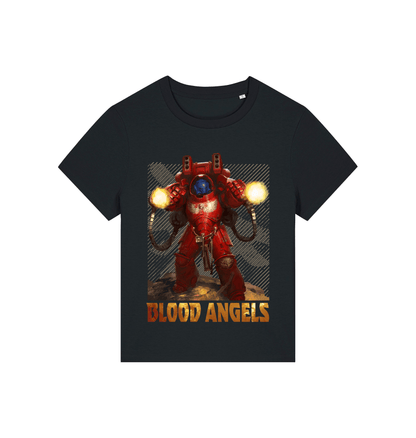 Black Printed T-shirt Front