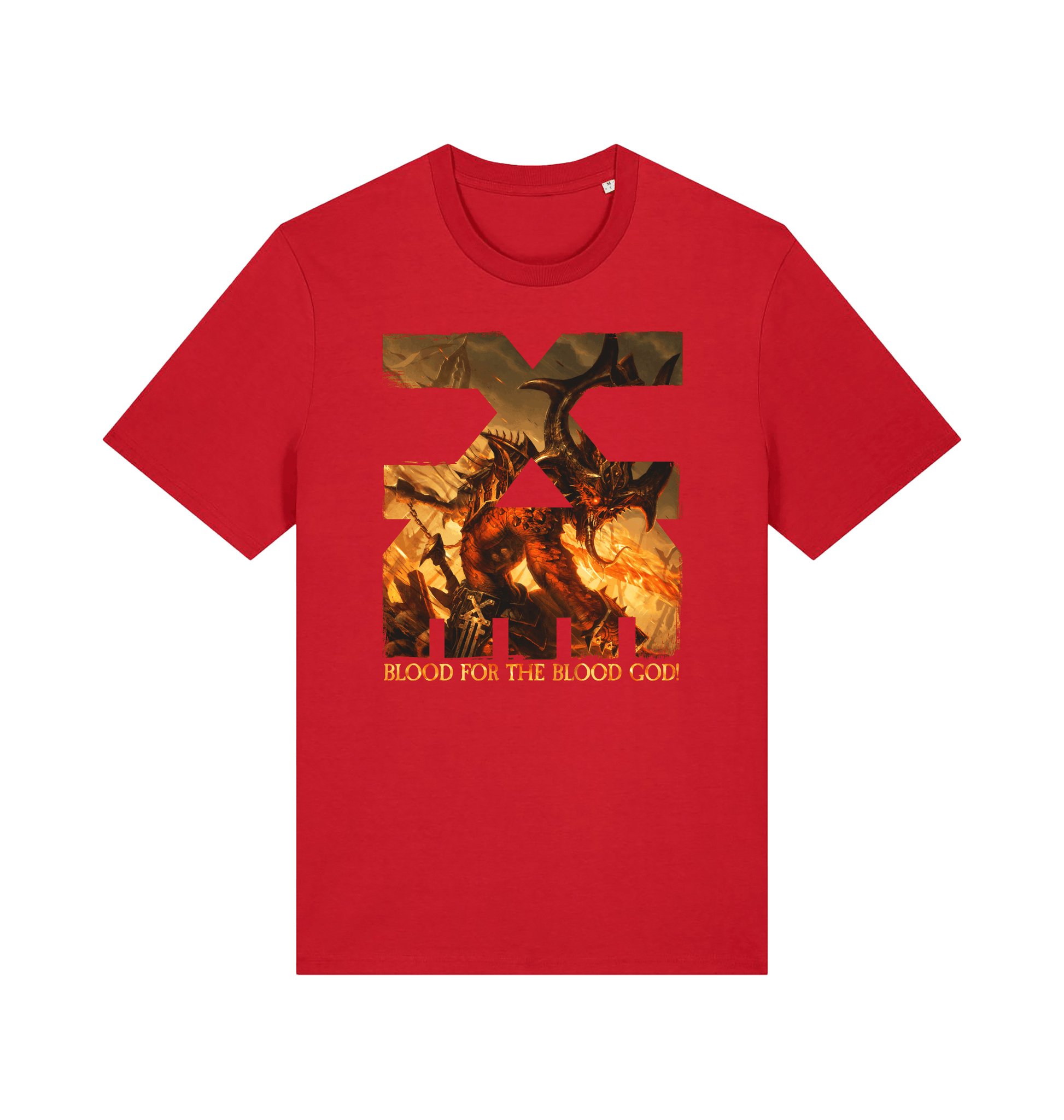 Red Printed T-shirt Front