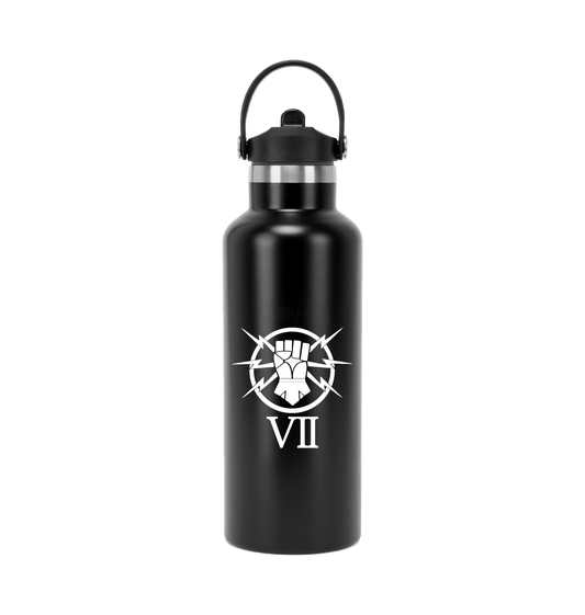 Black Water Bottle Front